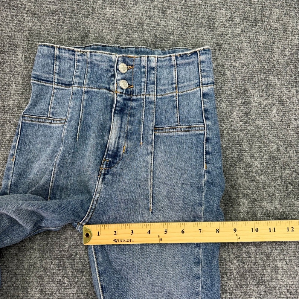 Free People We The‎ Free Jeans Womens 25x31 Jayde Flare Slim High Rise Raw Hem - Picture 14 of 16